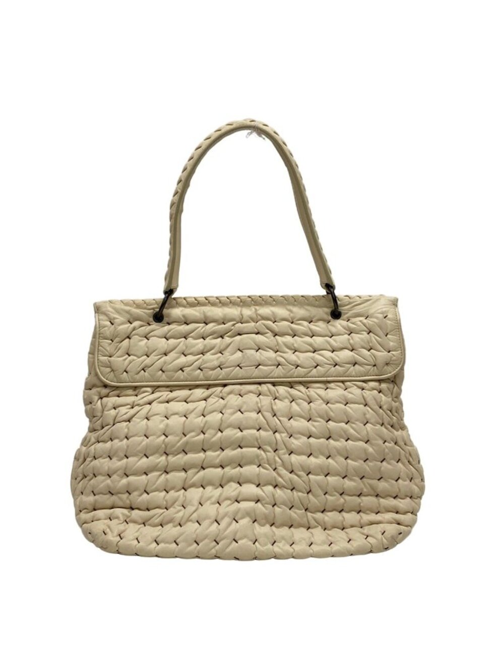 Bottega Veneta Handbag Beige Brown Leather